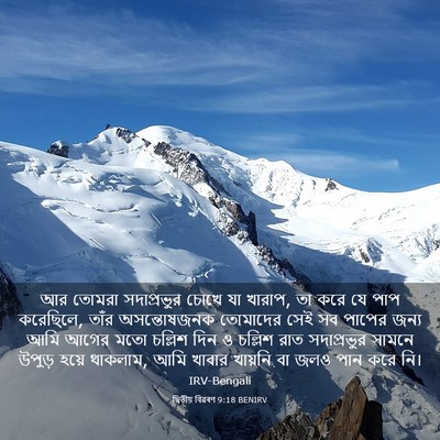 Picture 03 - দ্বিতীয় বিৱৰণ 9:18 BENIRV - আর তোমরা - Bible Verse Picture
