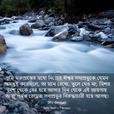 Picture 03 - দ্বিতীয় বিৱৰণ 9:7 BENIRV - তুমি মরুপ্রান্তের - Bible Verse Picture