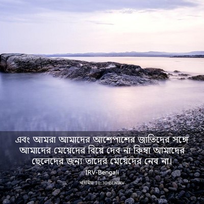 Picture 03 - নহিমিয়া 10:30 BENIRV - এবং আমরা আমাদের - Bible Verse Picture
