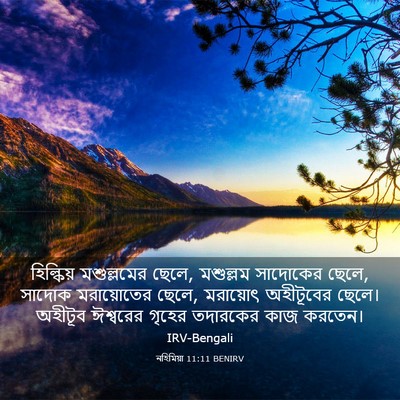 Picture 03 - নহিমিয়া 11:11 BENIRV - হিল্কিয় - Bible Verse Picture