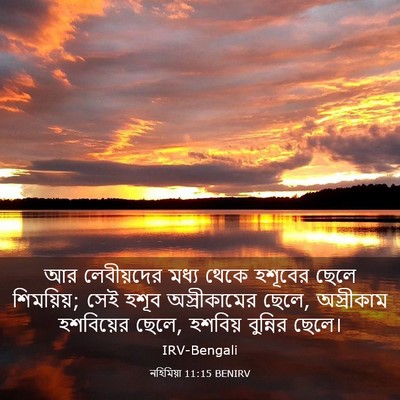 Picture 03 - নহিমিয়া 11:15 BENIRV - আর লেবীয়দের মধ্য - Bible Verse Picture
