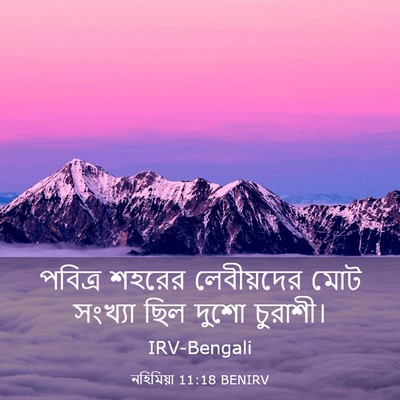 Picture 03 - নহিমিয়া 11:18 BENIRV - পবিত্র শহরের - Bible Verse Picture