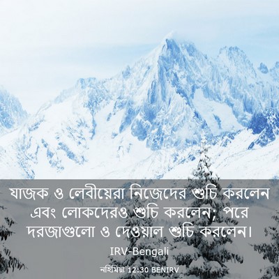 Picture 03 - নহিমিয়া 12:30 BENIRV - যাজক ও লেবীয়েরা - Bible Verse Picture