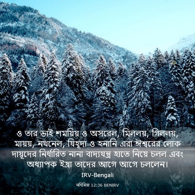 Picture 03 - নহিমিয়া 12:36 BENIRV - ও তার ভাই শময়িয় ও - Bible Verse Picture