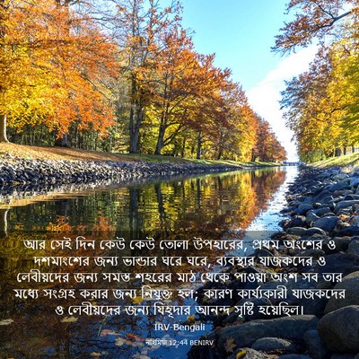 Picture 03 - নহিমিয়া 12:44 BENIRV - আর সেই দিন কেউ কেউ - Bible Verse Picture