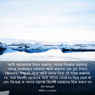 Picture 03 - নহিমিয়া 13:25 BENIRV - আমি তাদেরসঙ্গে - Bible Verse Picture
