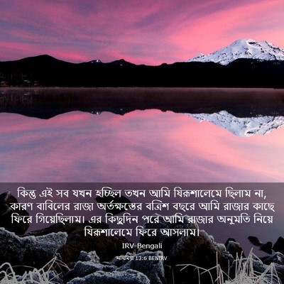 Picture 03 - নহিমিয়া 13:6 BENIRV - কিন্তু এই সব যখন - Bible Verse Picture