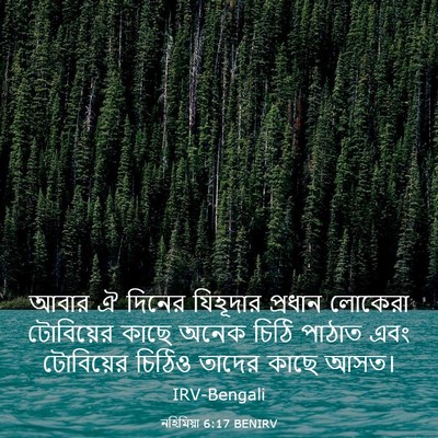 Picture 03 - নহিমিয়া 6:17 BENIRV - আবার ঐ দিনের - Bible Verse Picture