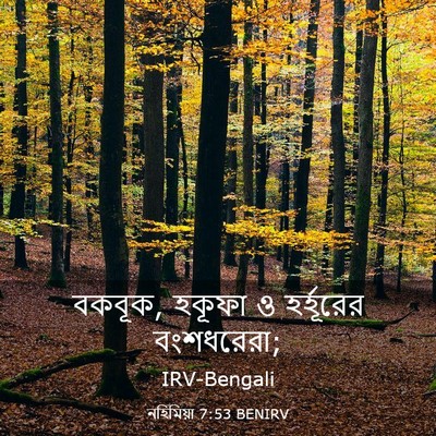 Picture 03 - নহিমিয়া 7:53 BENIRV - বকবূক, হকূফা ও - Bible Verse Picture