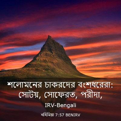 Picture 03 - নহিমিয়া 7:57 BENIRV - শলোমনের চাকরদের - Bible Verse Picture