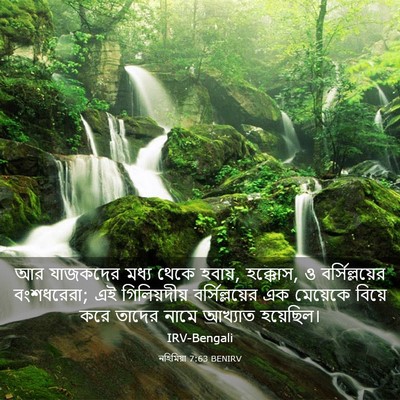Picture 03 - নহিমিয়া 7:63 BENIRV - আর যাজকদের মধ্য - Bible Verse Picture