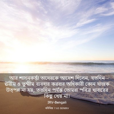 Picture 03 - নহিমিয়া 7:65 BENIRV - আর শাসনকর্ত্তা - Bible Verse Picture