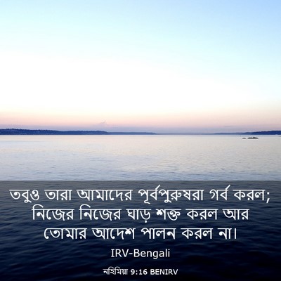 Picture 03 - নহিমিয়া 9:16 BENIRV - তবুও তারা আমাদের - Bible Verse Picture