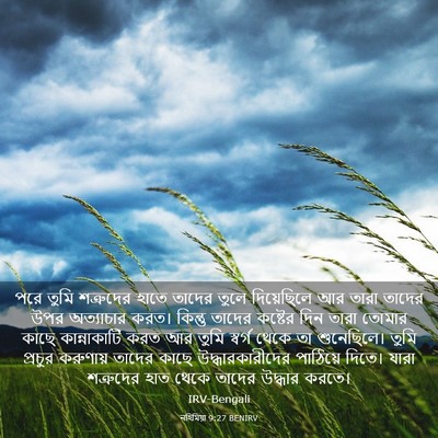 Picture 03 - নহিমিয়া 9:27 BENIRV - পরে তুমি শত্রুদের - Bible Verse Picture