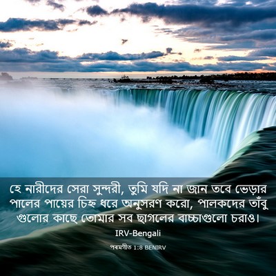 Picture 03 - পৰমগীত 1:8 BENIRV - হে নারীদের সেরা - Bible Verse Picture