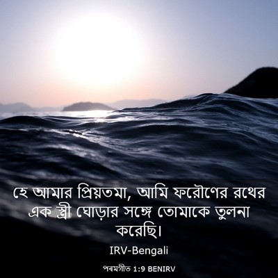 Picture 03 - পৰমগীত 1:9 BENIRV - হে আমার প্রিয়তমা, - Bible Verse Picture