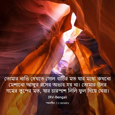 Picture 03 - পৰমগীত 7:2 BENIRV - তোমার নাভি দেখতে - Bible Verse Picture