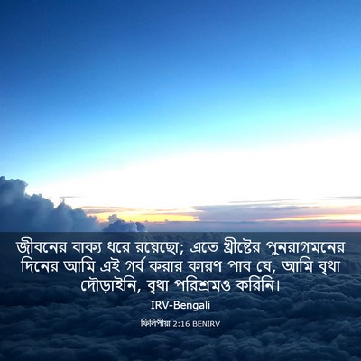 Picture 03 - ফিলিপীয়া 2:16 BENIRV - জীবনের বাক্য ধরে - Bible Verse Picture