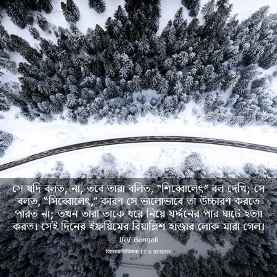 Picture 03 - বিচাৰকর্তাবিলাক 12:6 BENIRV - সে যদি বলত, না, তবে - Bible Verse Picture
