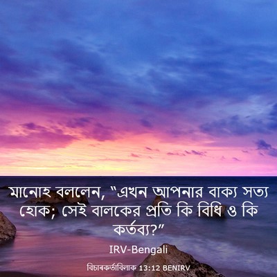 Picture 03 - বিচাৰকর্তাবিলাক 13:12 BENIRV - মানোহ বললেন, “এখন - Bible Verse Picture