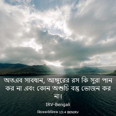 Picture 03 - বিচাৰকর্তাবিলাক 13:4 BENIRV - অতএব সাবধান, - Bible Verse Picture
