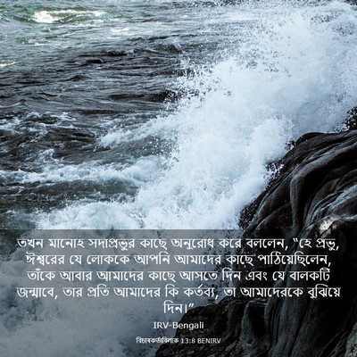 Picture 03 - বিচাৰকর্তাবিলাক 13:8 BENIRV - তখন মানোহ - Bible Verse Picture