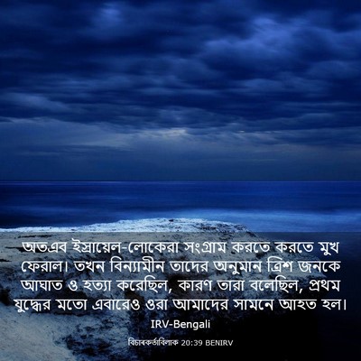 Picture 03 - বিচাৰকর্তাবিলাক 20:39 BENIRV - অতএব - Bible Verse Picture