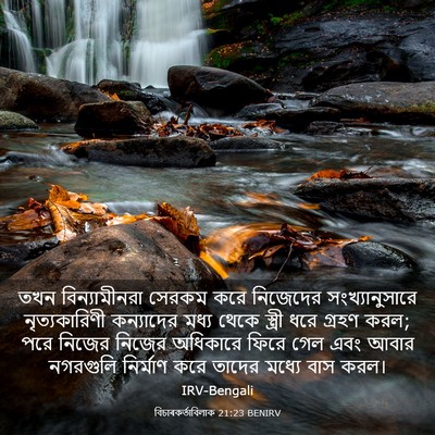 Picture 03 - বিচাৰকর্তাবিলাক 21:23 BENIRV - তখন বিন্যামীনরা - Bible Verse Picture