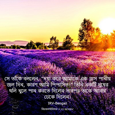 Picture 03 - বিচাৰকর্তাবিলাক 4:19 BENIRV - সে তাঁকে বললেন, - Bible Verse Picture