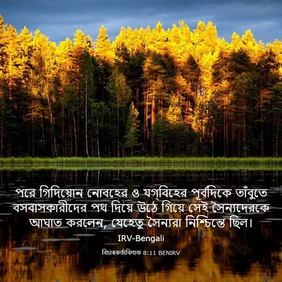 Picture 03 - বিচাৰকর্তাবিলাক 8:11 BENIRV - পরে গিদিয়োন - Bible Verse Picture