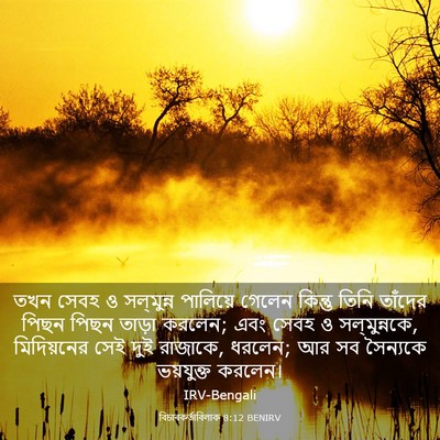 Picture 03 - বিচাৰকর্তাবিলাক 8:12 BENIRV - তখন সেবহ ও - Bible Verse Picture