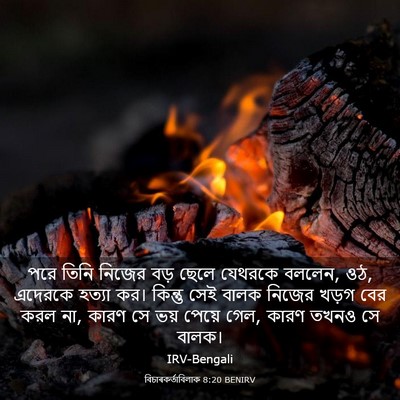 Picture 03 - বিচাৰকর্তাবিলাক 8:20 BENIRV - পরে তিনি নিজের বড় - Bible Verse Picture