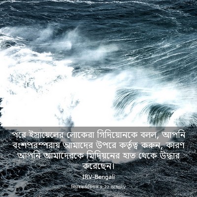 Picture 03 - বিচাৰকর্তাবিলাক 8:22 BENIRV - পরে ইস্রায়েলের - Bible Verse Picture