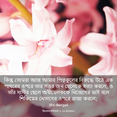 Picture 03 - বিচাৰকর্তাবিলাক 9:18 BENIRV - কিন্তু তোমরা আজ - Bible Verse Picture