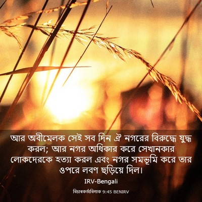 Picture 03 - বিচাৰকর্তাবিলাক 9:45 BENIRV - আর অবীমেলক সেই সব - Bible Verse Picture