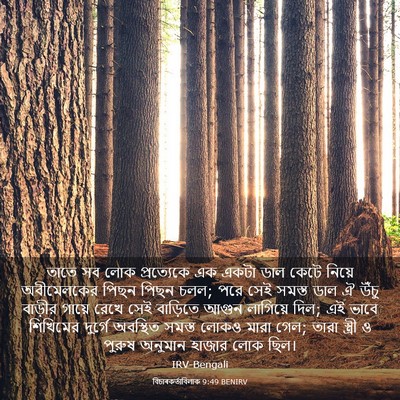Picture 03 - বিচাৰকর্তাবিলাক 9:49 BENIRV - তাতে সব লোক - Bible Verse Picture