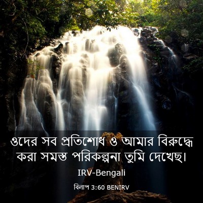 Picture 03 - বিলাপ 3:60 BENIRV - ওদের সব প্রতিশোধ ও - Bible Verse Picture
