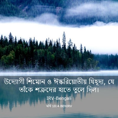 Picture 03 - মথি 10:4 BENIRV - উদ্যোগী শিমোন ও - Bible Verse Picture
