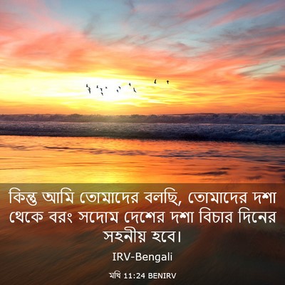 Picture 03 - মথি 11:24 BENIRV - কিন্তু আমি - Bible Verse Picture