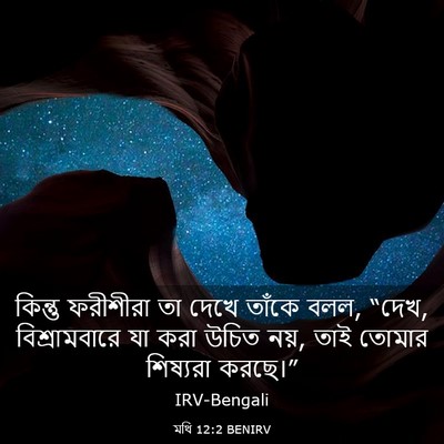 Picture 03 - মথি 12:2 BENIRV - কিন্তু ফরীশীরা তা - Bible Verse Picture