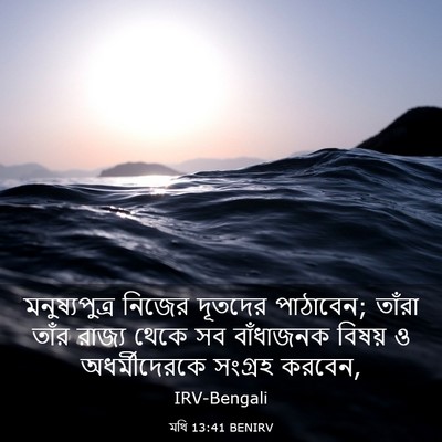 Picture 03 - মথি 13:41 BENIRV - মনুষ্যপুত্র নিজের - Bible Verse Picture
