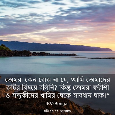 Picture 03 - মথি 16:11 BENIRV - তোমরা কেন বোঝ না - Bible Verse Picture