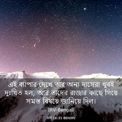 Picture 03 - মথি 18:31 BENIRV - এই ব্যাপার দেখে - Bible Verse Picture