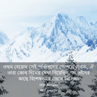 Picture 03 - মথি 2:7 BENIRV - তখন হেরোদ সেই - Bible Verse Picture
