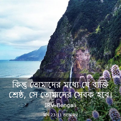Picture 03 - মথি 23:11 BENIRV - কিন্তু তোমাদের - Bible Verse Picture