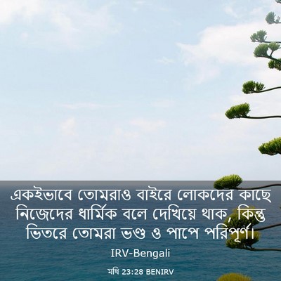 Picture 03 - মথি 23:28 BENIRV - একইভাবে তোমরাও - Bible Verse Picture