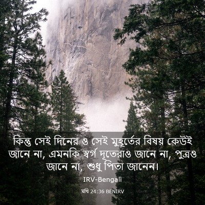 Picture 03 - মথি 24:36 BENIRV - কিন্তু সেই দিনের ও - Bible Verse Picture
