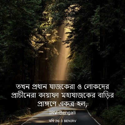 Picture 03 - মথি 26:3 BENIRV - তখন প্রধান - Bible Verse Picture