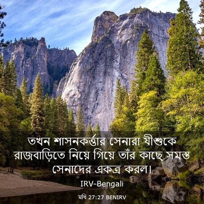 Picture 03 - মথি 27:27 BENIRV - তখন শাসনকর্ত্তার - Bible Verse Picture