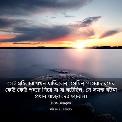 Picture 03 - মথি 28:11 BENIRV - সেই মহিলারা যখন - Bible Verse Picture